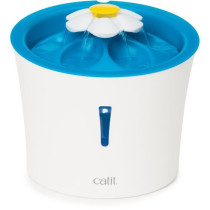 Fontaine a eau pour chat a fleur - CATIT - Flower - 3L - Avec LED - Bl