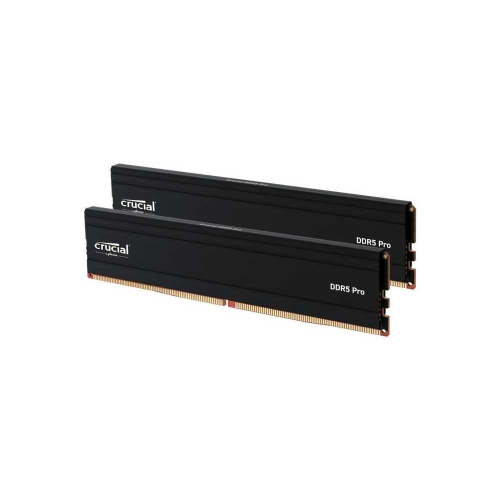 Mémoire RAM - CRUCIAL - DDR5 PRO - Kit 64 Go (2 x 32 Go) - 5600 M