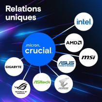 Mémoire RAM - CRUCIAL - DDR5 PRO - Kit 64 Go (2 x 32 Go) - 5600 M