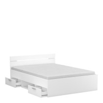 Demeyere Lit adulte MICHIGAN - 140 x 190 cm - Multiples rangements - B