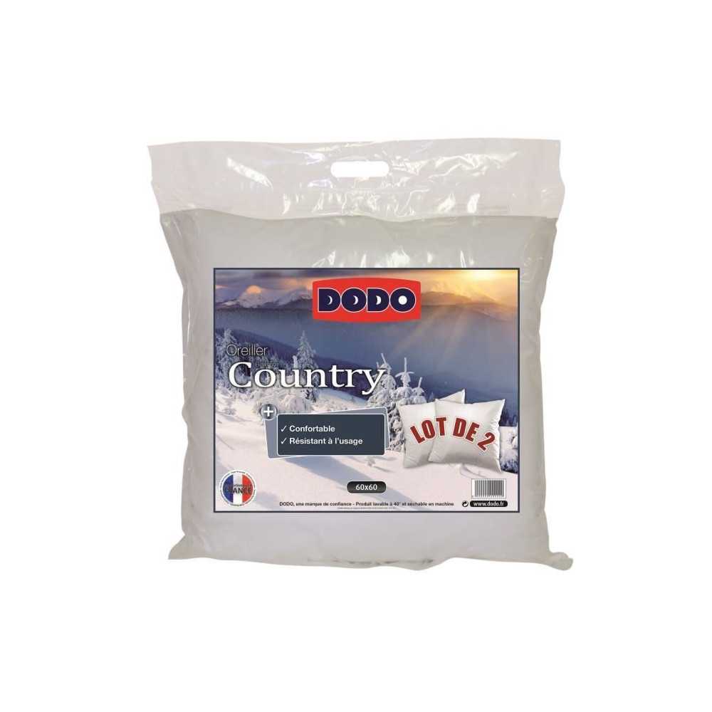 DODO Lot de 2 Oreillers COUNTRY 60x60cm DODO Lot de 2 Oreillers COUNTRY 60x60cm