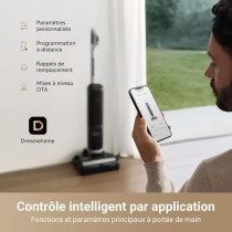 DREAME H14 Pro Aspirateur Laveur Sec Et Humide - Design Plat a 180° -