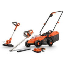 Tondeuse a gazon, coupe bordure et taille haie - DUAL POWER - POWDPGBO