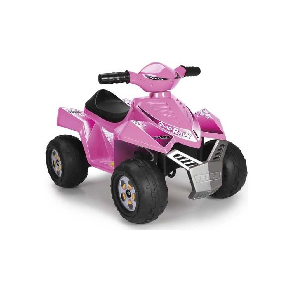 Quad électrique 6V Racy - rose - FEBER Quad électrique 6V Racy - rose - FEBER