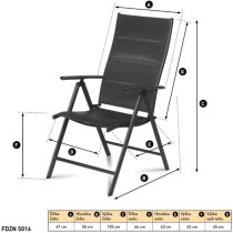 Chaise de jardin 2pcs - Fieldmann - FDZN 5016