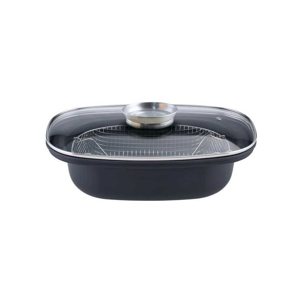 Cocotte arôme avec panier friture - GSW - 414593 - Acier carbone - 4