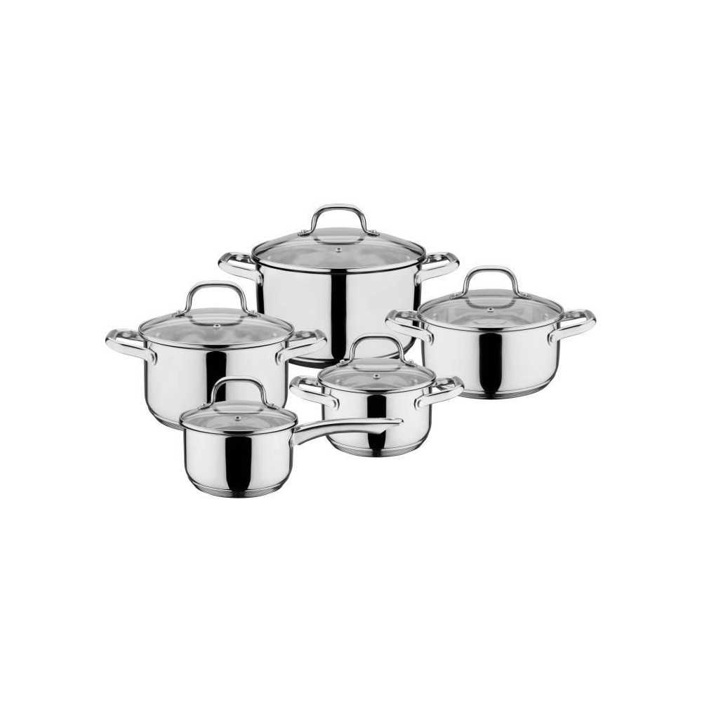 Batterie de cuisine Induction - GSW - 806787 - TRENTINO - Acier Inoxyd
