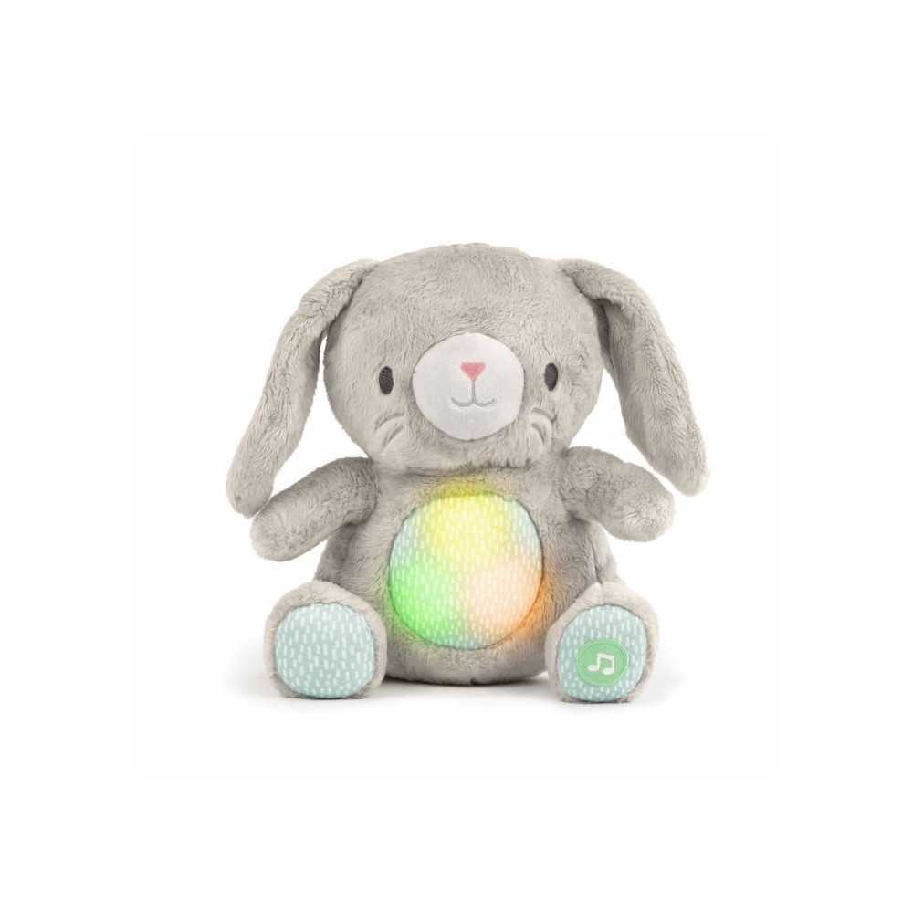 INGENUITY Doudou bébé lapin Sylvi, peluche, mélodies et vibrations
