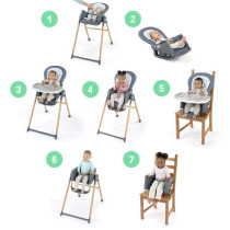 INGENUITY Chaise haute 7 en 1 de la naissance jusqu'a 5 ans Proper Pos