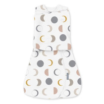 INGENUITY, Gigoteuse d'Emmaillotage, sac de couchage Lunes, pour mi-sa