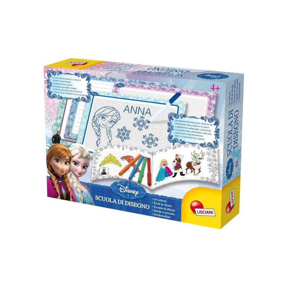 Kit de dessin - LISCIANIGIOCHI - LA REINE DES NEIGES - Ardoises, Feutr