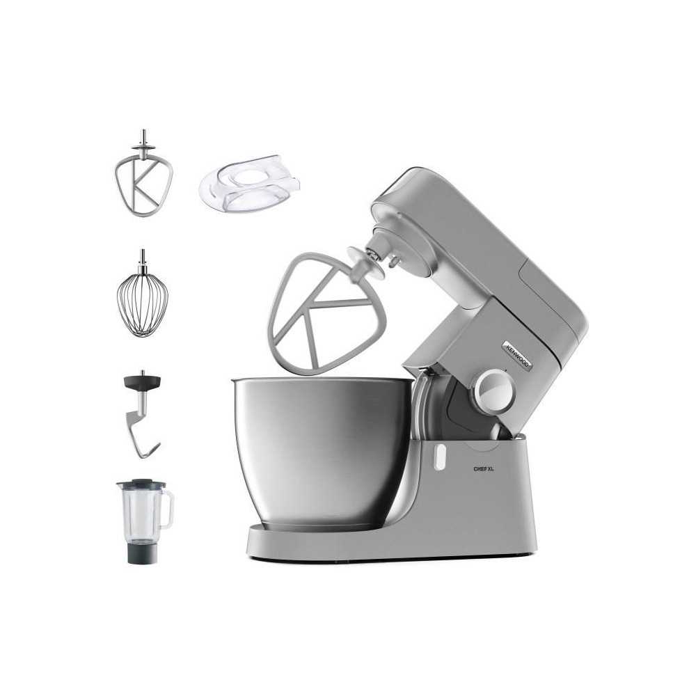 Robot pâtissier KENWOOD KVL4110S Chef XL - Bol inox 6,7 L - Kit pâti