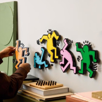 LEGO 31216 Art Keith Haring, Les Figures Dansantes, Décoration d'Int