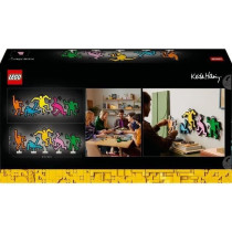 LEGO 31216 Art Keith Haring, Les Figures Dansantes, Décoration d'Int