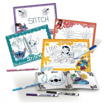 Kit de dessin - LISCIANIGIOCHI - STITCH - Feutres parfumés - Crayons