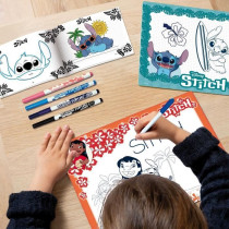 Kit de dessin - LISCIANIGIOCHI - STITCH - Feutres parfumés - Crayons