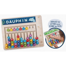 Compose-mots - Jeu Montessori - MONTESSORI - Tableau en Bois, Lettres