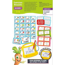 Alphabet - Mini ardoise magique - CAROTINA - Apprentissage de l'alphab