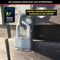 Cadenas Haute Sécurité - MASTER LOCK - M115EURTRILF - A Clé - Acier