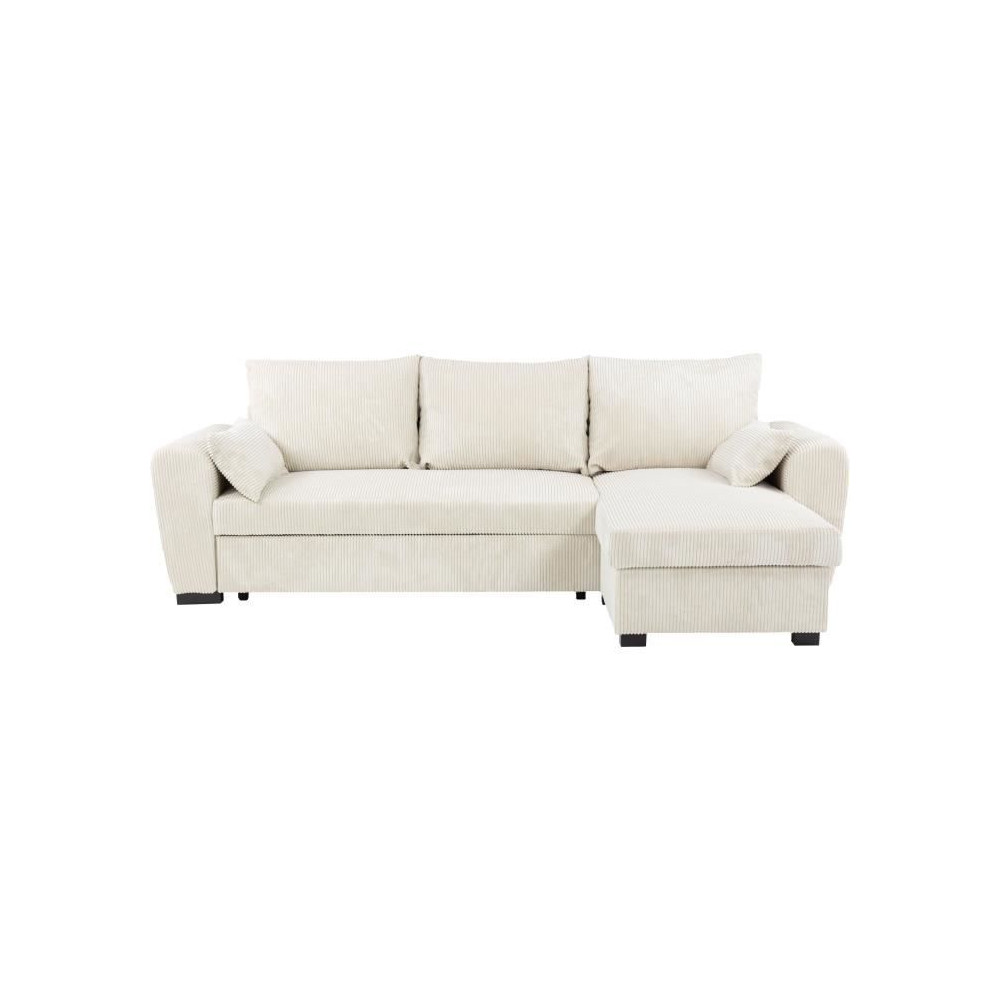 Canapé d'angle convertible réversible - 3 places - MAX - Tissu Linco