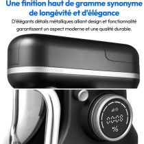 Robot pâtissier 3-en-1- MEDION - MD18430 - 1200 W - 5 L - 8 vitesses
