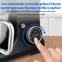 Robot pâtissier 3-en-1- MEDION - MD18430 - 1200 W - 5 L - 8 vitesses
