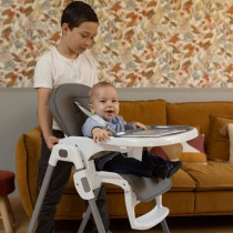 Chaise haute NANIA BIANCA - 6 mois a 36 mois - Dossier inclinable - Ha