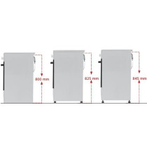 OCEANIC - Cuisiniere vitrocéramique 50 x 50 cm, four convection natur