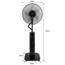 OCEANIC Ventilateur brumisateur sur pied 2 en 1- Ø44 cm - 70 W - 2 L