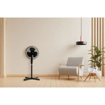 Ventilateur de pied - OCEANIC - 45 W - Ø 41 cm - 3 vitesses - Oscilla