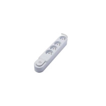 Bloc multiprise - CHACON - 4 prises 16A - Interrupteur - Blanc
