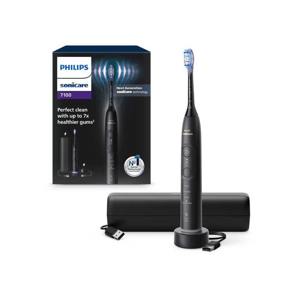 Brosse a dents - PHILIPS - HX7421/01 - Sonicare - Serie 7100 - Noir -