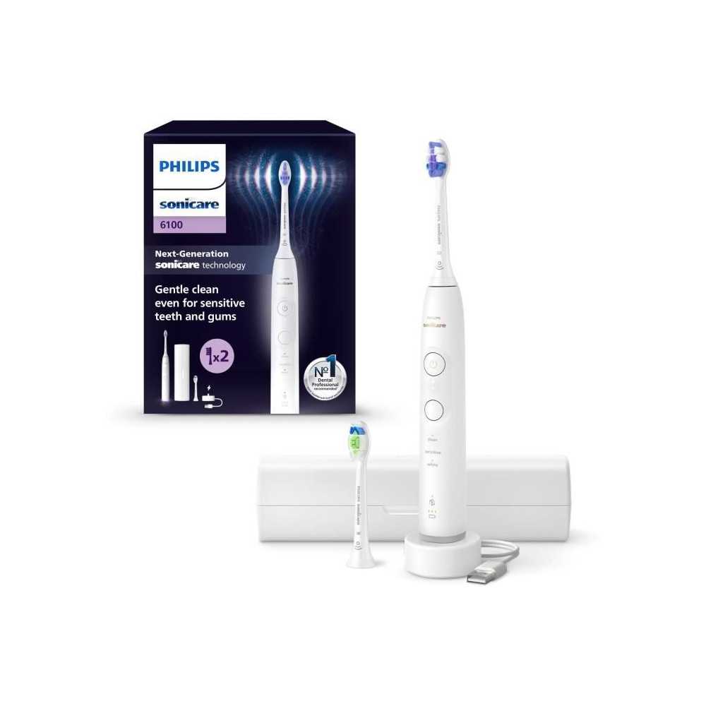 Brosse a dents - PHILIPS - HX7410/02 - Sonicare - Serie 6500 - Blanc -