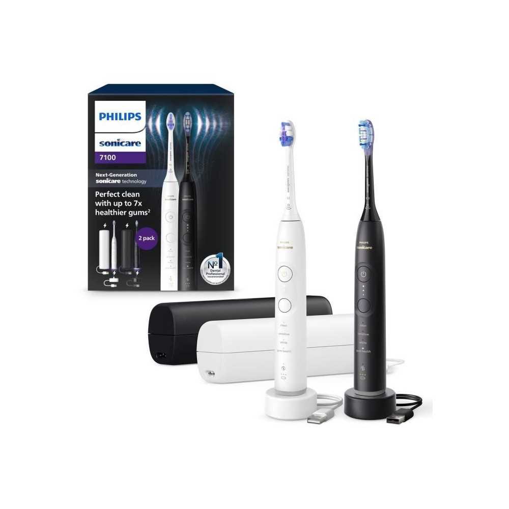 Brosse a dents - PHILIPS - HX7429/02 - Sonicare - Double manche Serie