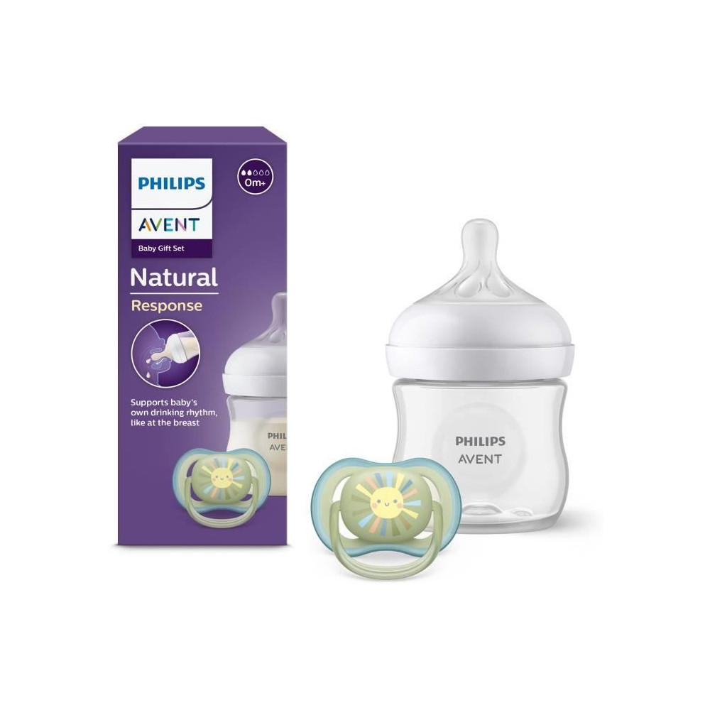 Coffret découverte - PHILIPS AVENT - Natural 3.0 - Biberon 125ml + Su