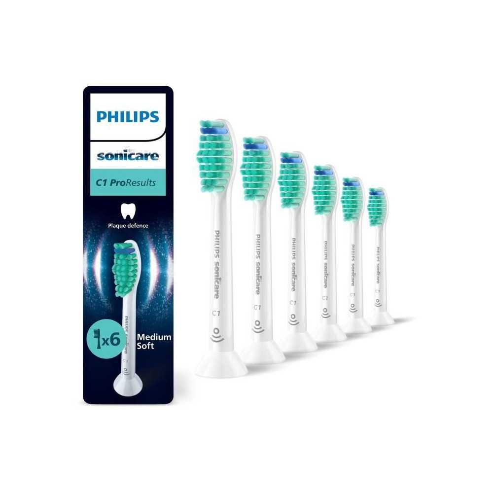Lot de 6 Tetes de brosse - PHILIPS - HX6016/87 - C1 White Lot de 6 Tetes de brosse - PHILIPS - HX6016/87 - C1 White