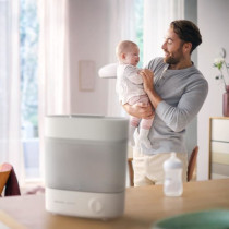 Stérilisateur - PHILIPS AVENT - Vapeur 4 en 1 - Blanc - Stérilise en
