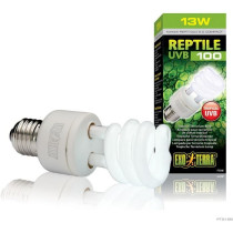 Ampoule fluocompacte UVB pour terrarium - EXO TERRA - Reptile UVB 100
