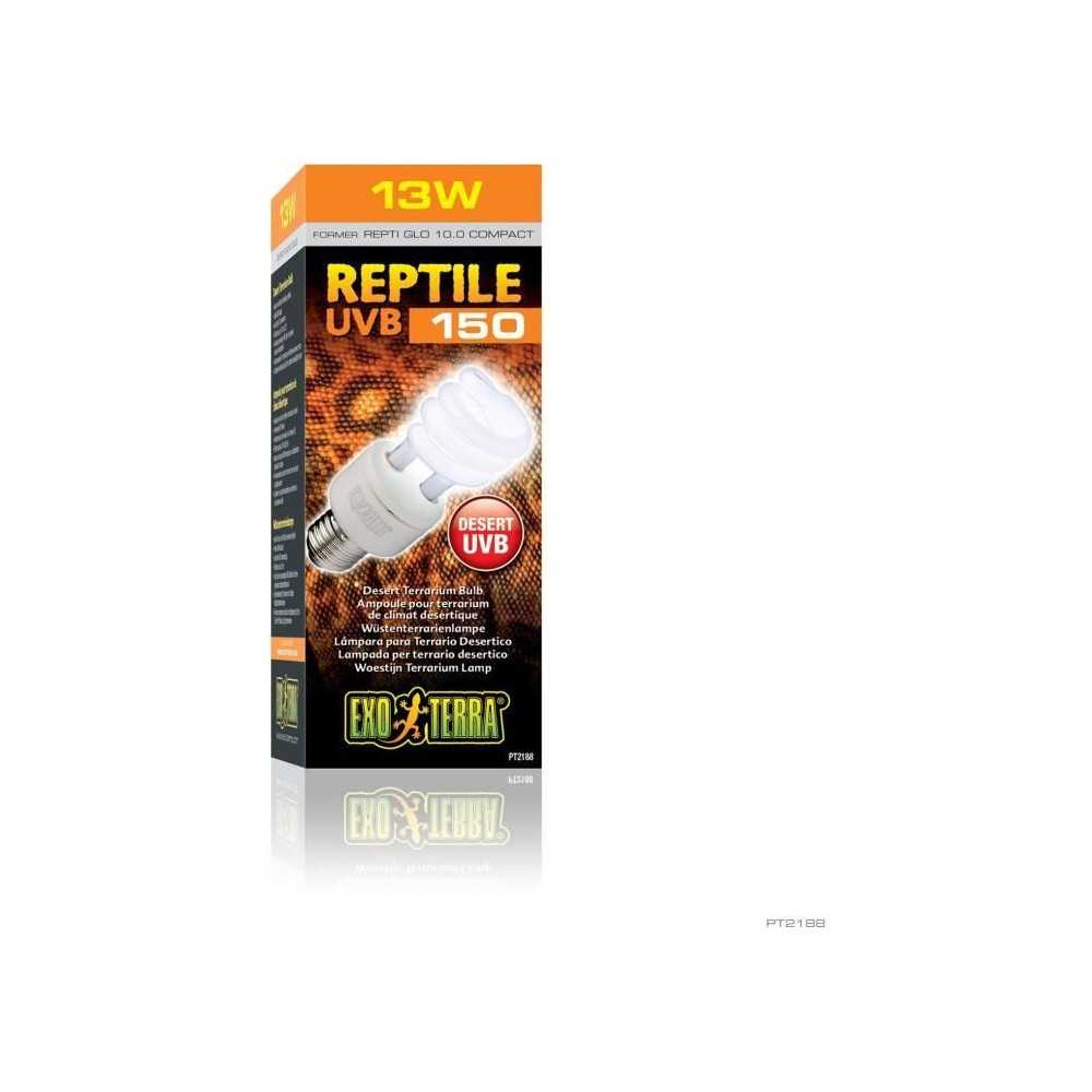 Ampoule fluocompacte UVB pour terrarium - EXO TERRA - Reptile UVB 150