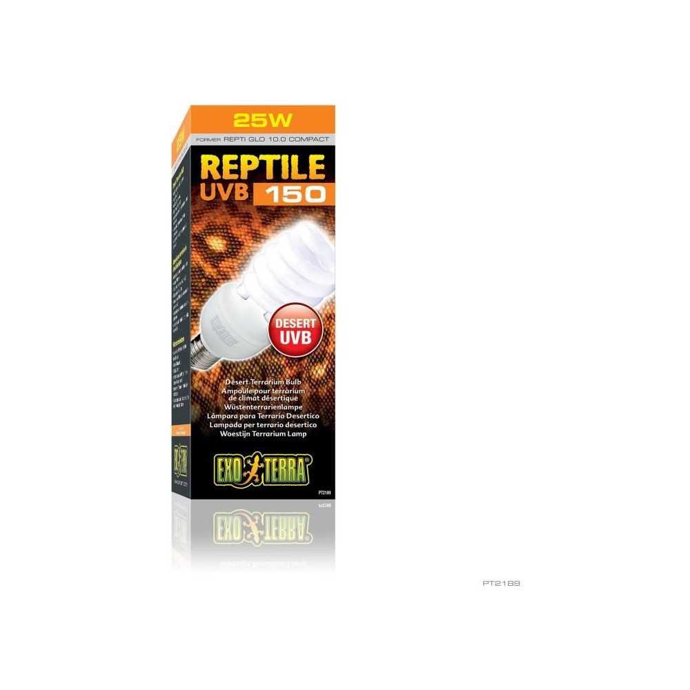 Ampoule fluocompacte UVB pour terrarium - EXO TERRA - Reptile UVB 150