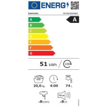 Lave-linge hublot SAMSUNG Ecobubble™ WF20DG8650BV - 20 kg - Digital