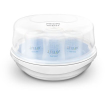 Stérilisateur micro-ondes - PHILIPS AVENT - Vapeur rapide - Bleu/Blan