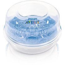 Stérilisateur micro-ondes - PHILIPS AVENT - Vapeur rapide - Bleu/Blan