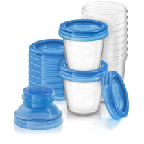 Pots de conservation - PHILIPS AVENT - Lait maternel - 10 pots 180ml +