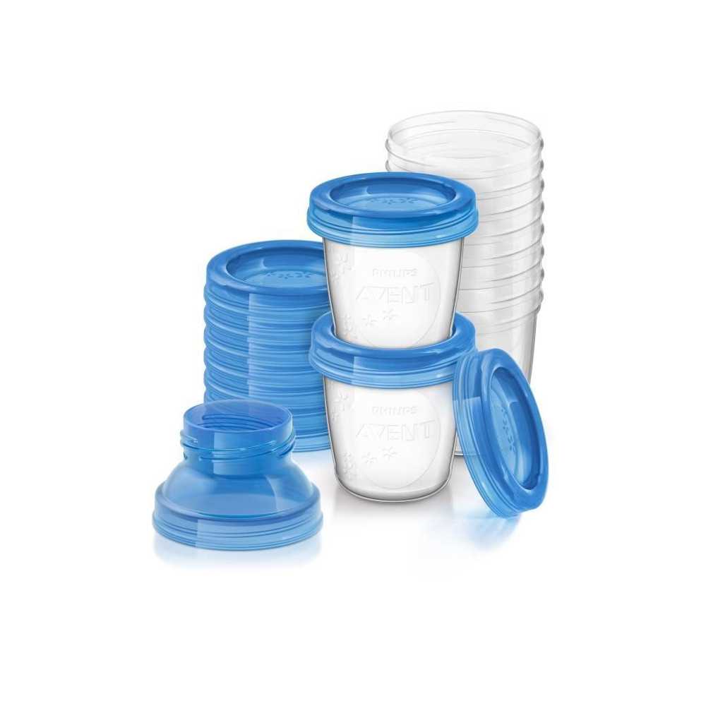 Pots de conservation - PHILIPS AVENT - Lait maternel - 10 pots 180ml +