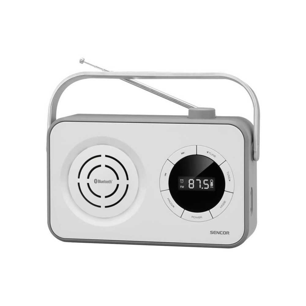Récepteur radio portable PLL FM avec BT, USB, Micro SD et AUX - Senco