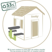 Smoby Life - Table de Pique Nique adaptable aux maisons Smoby - 2 banc