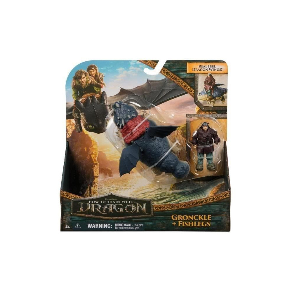 SPIN MASTER PACK DRAGON ET VIKING 25 CM GRONK Dragons Movie SPIN MASTER PACK DRAGON ET VIKING 25 CM GRONK Dragons Movie