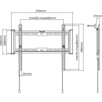 Support TV fixe - SLIM - Stell - SHO 7200