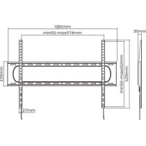 Support TV fixe - SLIM - Stell - SHO 7220